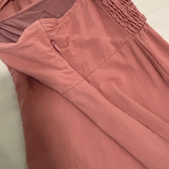 Midi Dress Size Large Sweetheart Neckline, Vented Skirt 100% Cotton SKU 9 - Picture 6 of 11